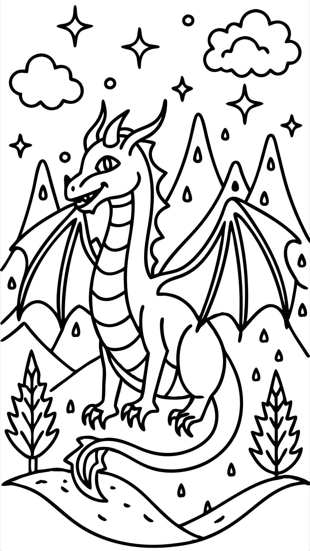 coloriages de dragon géniaux